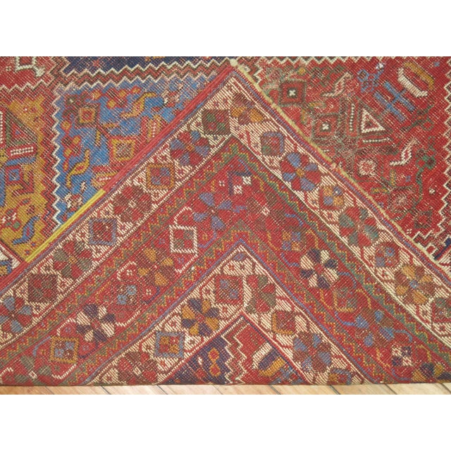 1920s 1920s Zabihi Collection Persian Colorful Tribal Accent Size Rug For Sale - Image 5 of 18