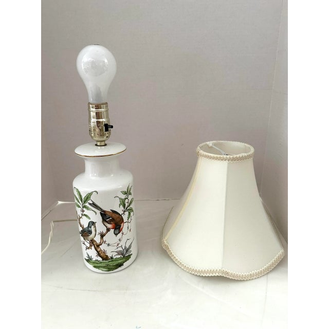 Ceramic 1990s Petite Rothschild Bird Style Table Lamp For Sale - Image 7 of 8