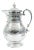 Exterior Design Details English Silver Plate Tea or Coffee Pot For Sale