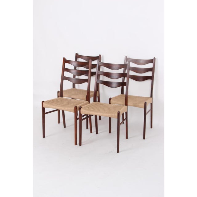 Dining Room Chairs in Rosewood by Arne Wahl Iversen, Denmark, 1970s, Set of 4 For Sale - Image 13 of 18