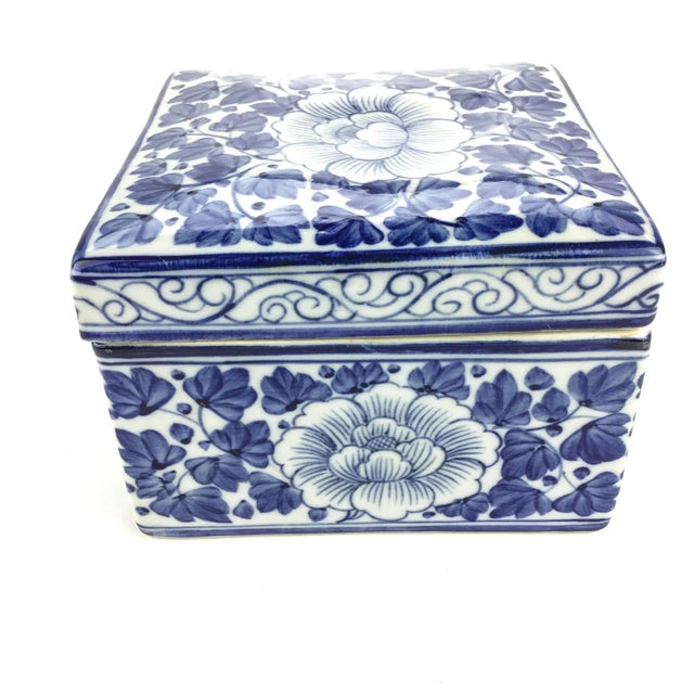 Vintage Thailand Artisan Porcelain Treasure Box Chairish