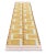 Handmade Cotton Mustard Geometric Runner Rug, Vegetable Dyed Dhurrie Runner -3'x16' For Sale - Image 9 of 10