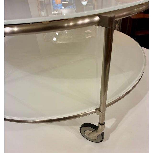 Contemporary Strind Coffee Table by Ehlen Johansson for Ikea 1980s in Opaline Glass For Sale - Image 3 of 6