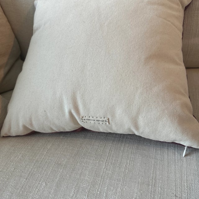 Uthingo Mulberry Throw Pillow by Charlie Sprout For Sale - Image 4 of 4