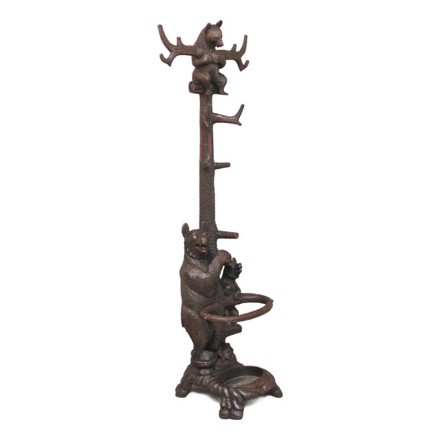 Early 20th Century Carved Bear Hall Stand For Sale