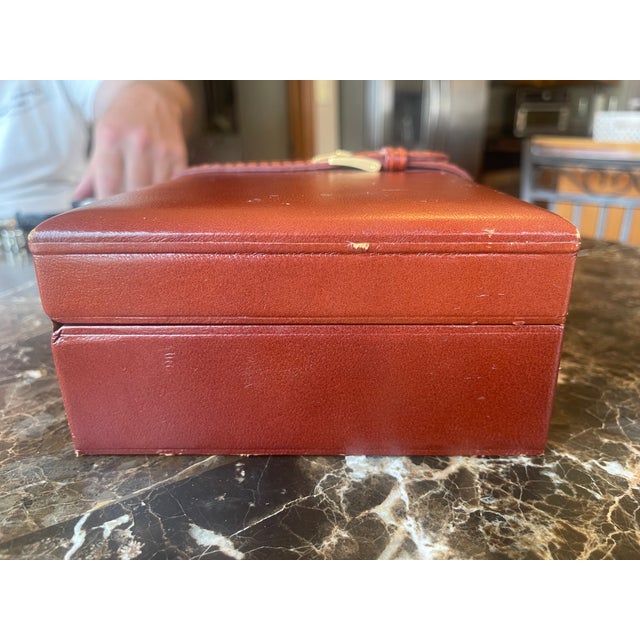Animal Skin Rolex Leather & Wood Box With Buckle For Sale - Image 7 of 13
