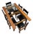 Artisan Made One Off Solid Cherry Dining Set by Charles Radtke For Sale