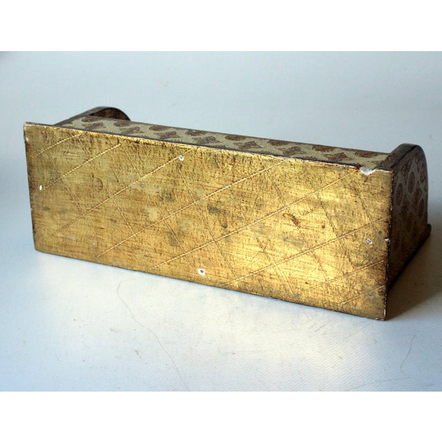 Florentine Wooden Letter Holder, Made in Italy, Vintage From the 50s For Sale - Image 9 of 10