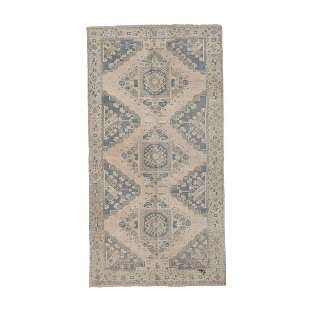Vintage Oriental Turkish Oushak Gallery Runner, Farmhouse Kitchen Rugs 4'8" X 8'8" For Sale - Image 13 of 13