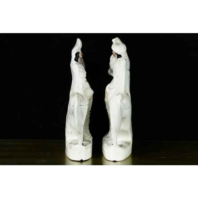 Staffordshire 19th Century Staffordshire Scottish Highlander Hunters - A Pair For Sale - Image 4 of 12