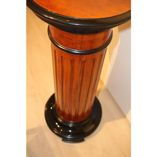 Neoclassical Rotating Pedestal in Beech Wood, Germany, 1920s For Sale - Image 4 of 17