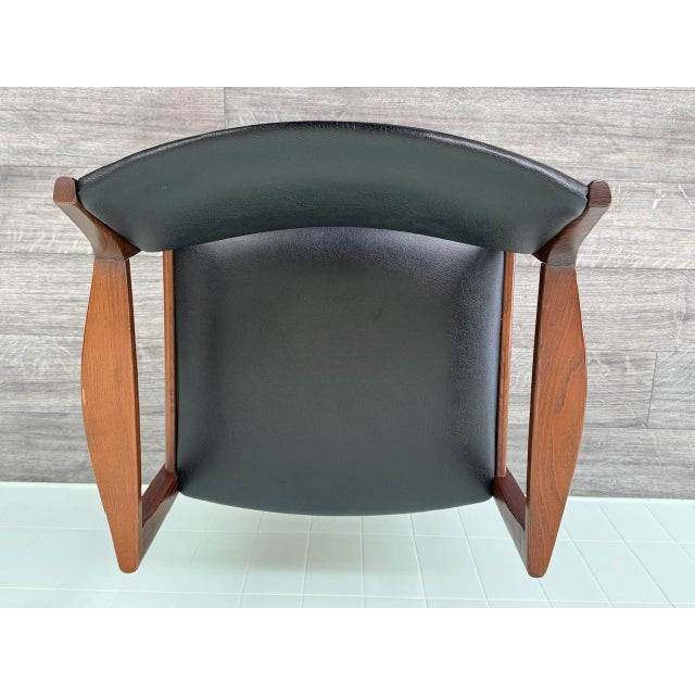 Black Vintage Italian Armchair, 1970s For Sale - Image 8 of 14