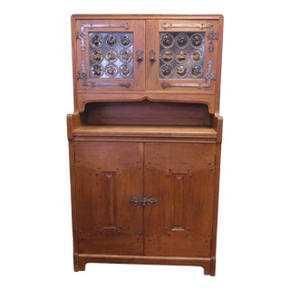 Golden Oak Dresser or Cupboard Designed for Liberty, 1880 For Sale