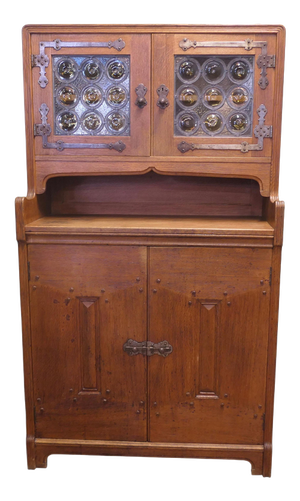 Golden Oak Dresser or Cupboard Designed for Liberty, 1880