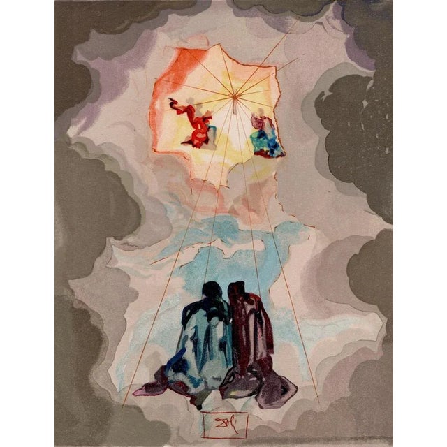 Salvador dali (1904-1989) cronologia di cacciaguida (cacciaguida's chronology) plate 16 from "la divina commedia" (the...