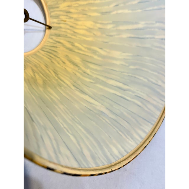 Textile 1980s Animal Print Lampshade – Hollywood Regency Style, 14” Diameter For Sale - Image 7 of 8