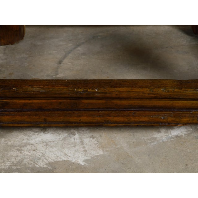 18th Century Georgian English Pine Table with Oval Top and Turned Legs For Sale - Image 10 of 12