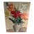 Vintage, French Oil on Board, Floral Painting For Sale