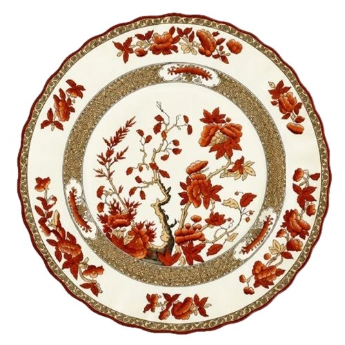 Traditional Early 20th Century Copeland Spode Luncheon Plates in the India Tree Pattern - Set of 6 For Sale - Image 3 of 5