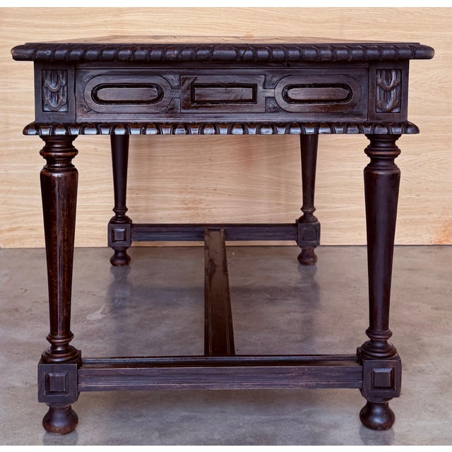 Late 18th Century Spanish Refectory Table or Farm Table with Three Drawers For Sale In Miami - Image 6 of 18