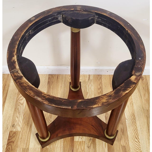 Antique French Round Directoire Bronze & Marble Top Empire Gueridon Side Table For Sale - Image 13 of 13