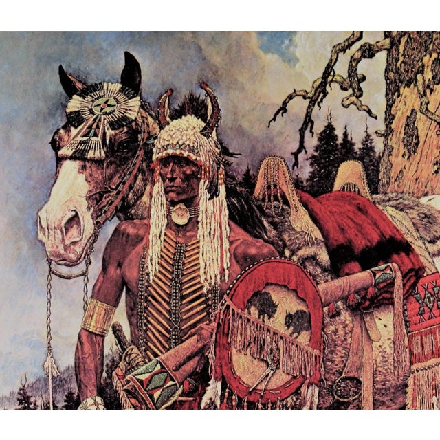 Realism Arnold Friberg, When the Land was His, 1985 For Sale - Image 3 of 8