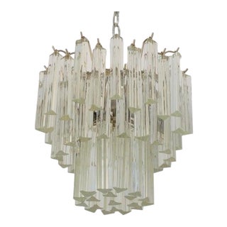 Venini Murano Chandelier Mid Century For Sale