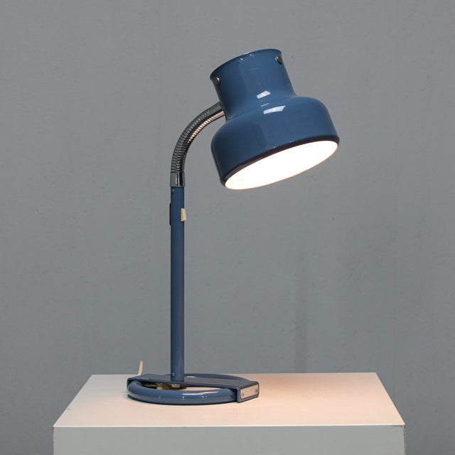 A classic scandinavian table lamp designed by anders pehrson for ateljé lyktan. The “bumling” model is known for its clean...