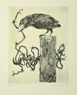 Predatory - Original Etching by Leo Guida - 1972 1972