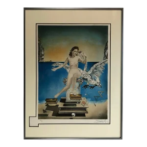 Salvador Dali Attributed Leda Atomica Signed and Numbered Color Lithograph