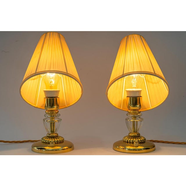 Bakalowits Table Lamps with Fabric Shades, Vienna, 1950s, Set of 2 For Sale - Image 10 of 15