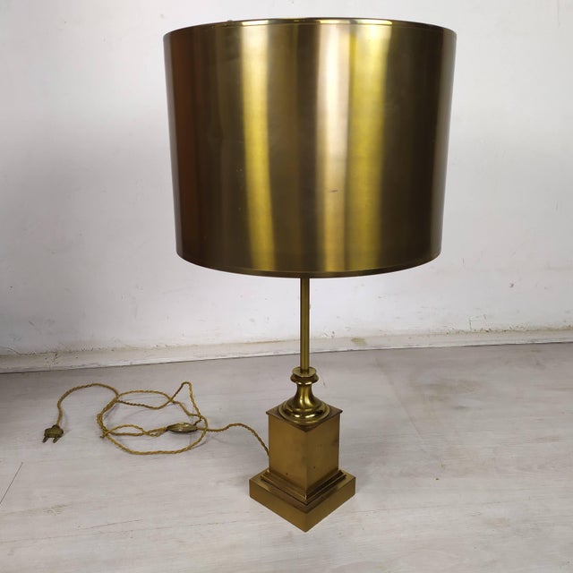 Maison Charles Golden Bronze Lamp by Maison Charles for Maison Charles, 1970s For Sale - Image 4 of 18