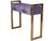 Contemporary Italian Console Table in Purple Murano Glass and Brass from Justfurnituress SRL For Sale - Image 3 of 10
