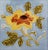 Art Nouveau Glazed Yellow Rose Tile from Belga, 1930s For Sale - Image 4 of 13
