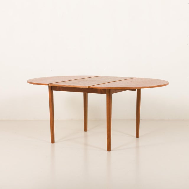 Mid-Century Modern Danish Teak Table with Hidden Extensions, 1960s For Sale - Image 11 of 17