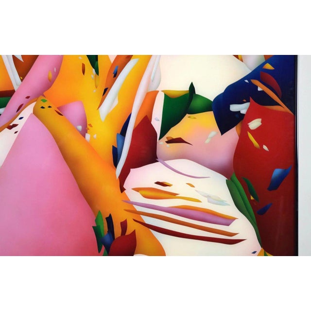 Abstract Airbrush Op Art Painting on Acrylic Paul Pinzarrone Illinois