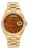 Vintage Rolex Day Date 36mm 18038 Walnut Birch Wood Dial Bark 18k Gold Watch For Sale