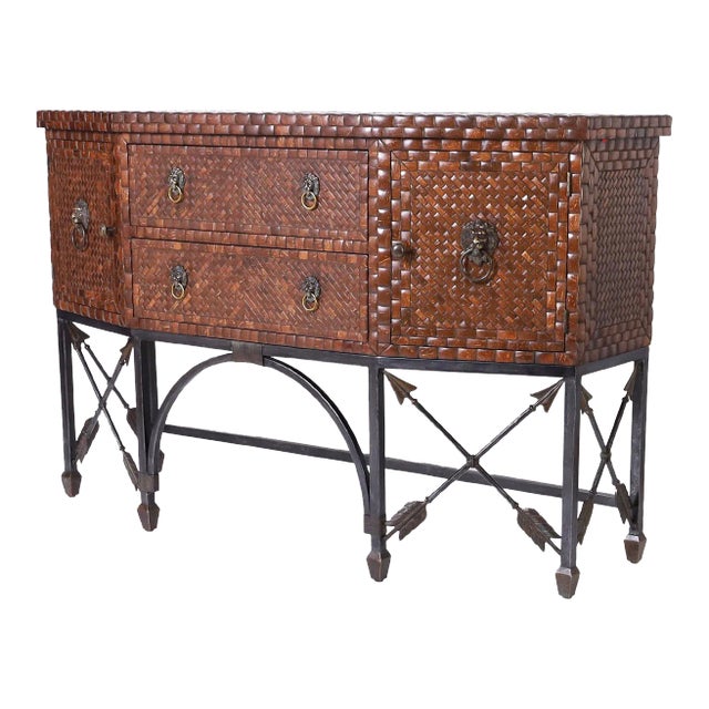Vintage Coconut Shell Sideboard or Server For Sale