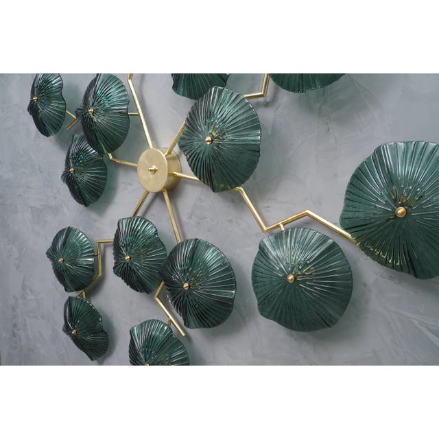 Amazing Murano piece which can be mounted both as applique and as a ceiling chandelier. Particular and original applique...