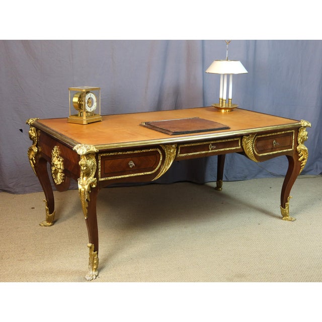 Large Louis XV Style Desk, 1890s For Sale - Image 4 of 16