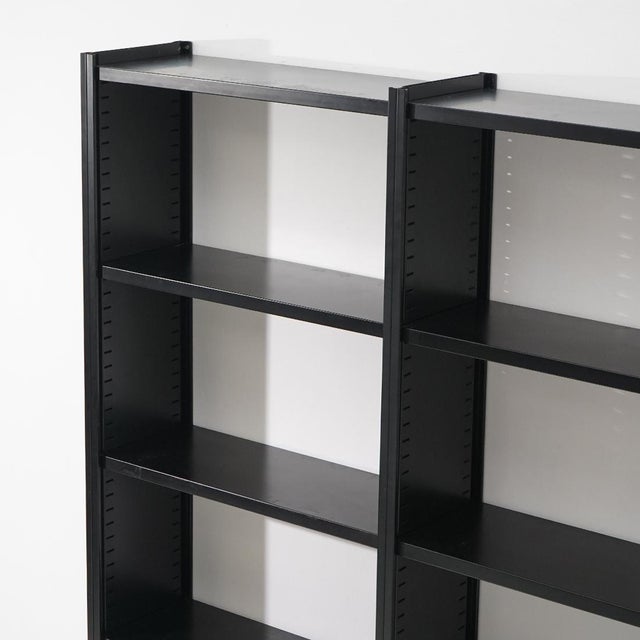 Metal Black Metal Bookcase, 1970s For Sale - Image 7 of 16