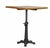 French Matthew Izzo Home Voltaire Parquet Wood & Iron Adjustable Café Table For Sale - Image 3 of 5