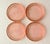 Federal Glass Vintage Midcentury Federal Glass Diana Pink Coasters S/4 For Sale - Image 4 of 4