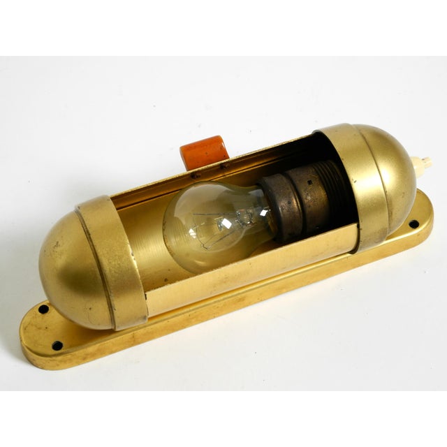 Metal Vintage Cabin Submarine Wall Lamp, 1930s For Sale - Image 7 of 18