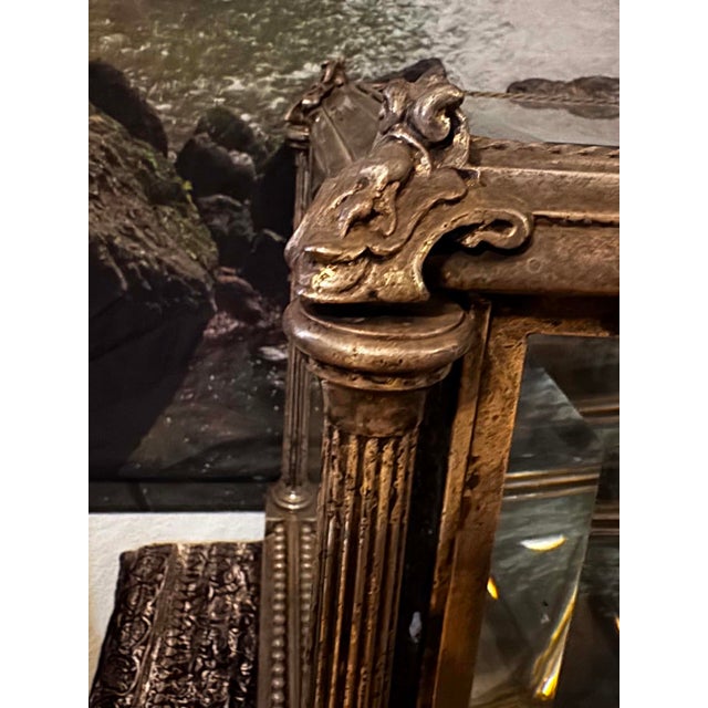 Museum-Quality Antique French Gilt Bronze Vitrine – Signed Workshop "V" & Bench Marks For Sale In Los Angeles - Image 6 of 11