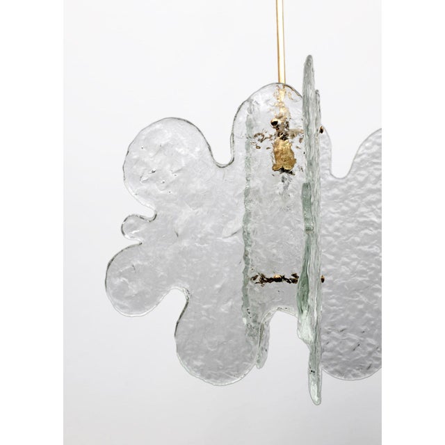 1970s Mid-Century Modern Italian Murano Glass Pendant by Mazzega, 1970s For Sale - Image 5 of 8