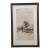 Antique Ernest Christian Rost Country Road Church Winter Landscape Etching 35" For Sale