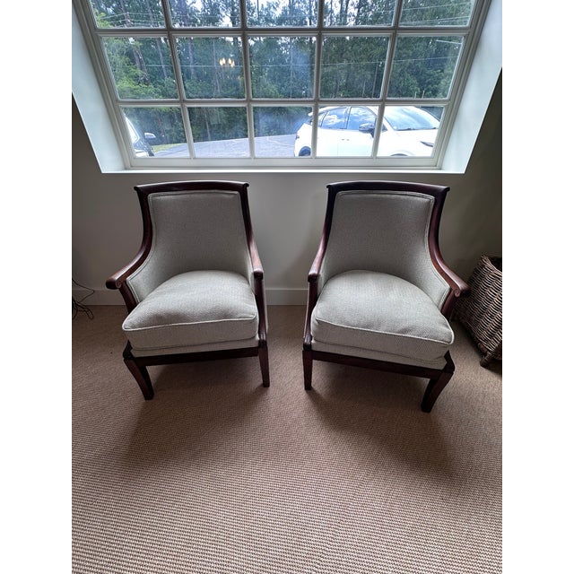 Pair of Mid 18th Century French Bergeres For Sale - Image 10 of 11