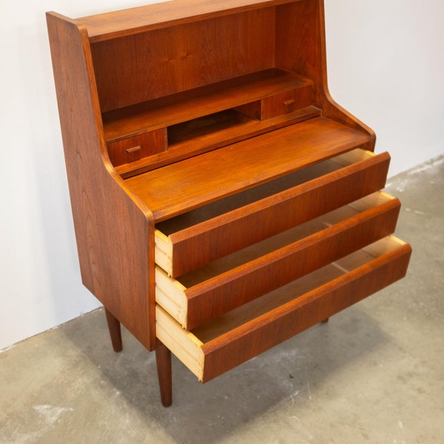Danish Teak Secretary Desk For Sale - Image 13 of 13