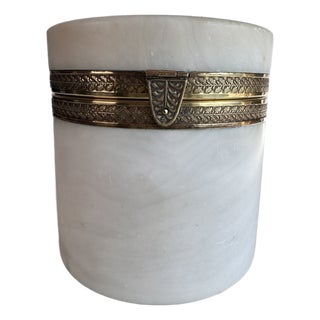 Vintage Alabaster Box For Sale